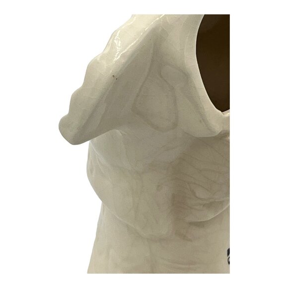 Vintage Benihana of Tokyo Geisha Girl Holding Fan Ceramic Tiki Mug Cream White - Picture 7 of 15